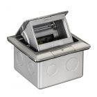 Floor Socket Outlet Box Silver - E227F_ABE