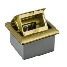 Floor Socket Outlet Box Gold - E227F_BAS