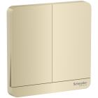 AvatarOn 2 switches, 16AX, 250V, 1 way, LED, Wine Gold - E8332L1LED_WG_G3