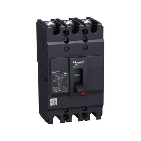 EasyPact EZC circuit breaker EZC100B - TMD - 30 A - 3 poles 3d - EZC100B3030