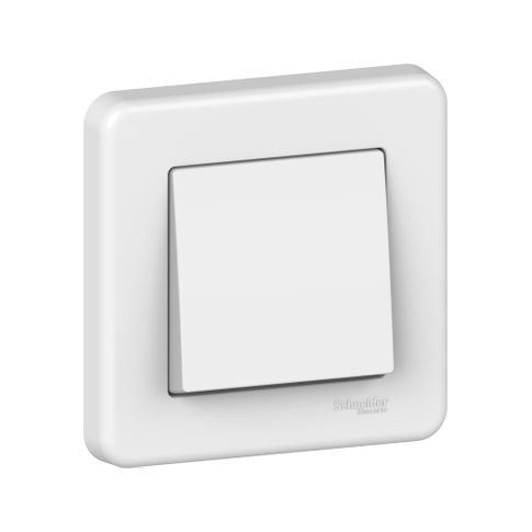 Leona - 1pole switch - 10AX lift terminals - white - LNA0100321